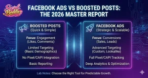 Facebook Ads vs Boosted Posts