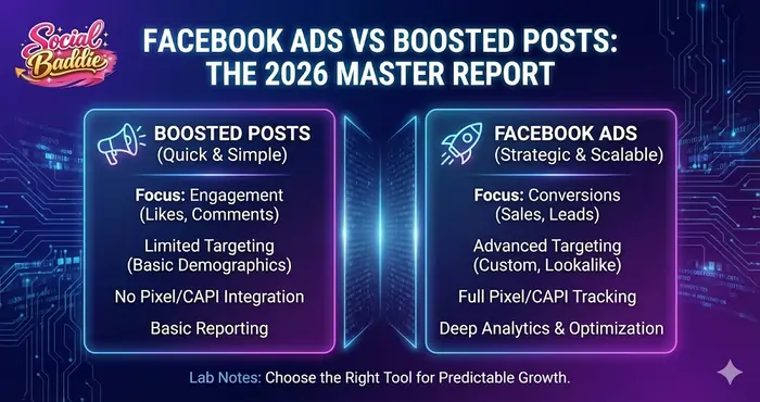 Facebook Ads vs Boosted Posts
