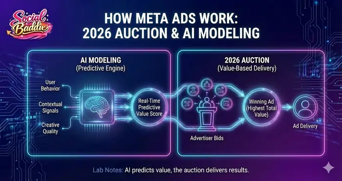 How Meta Ads Work: 2026 Auction and AI modeling