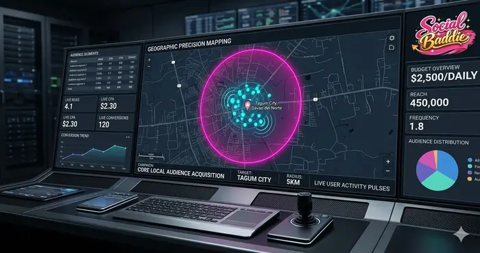 Audience Targeting Basics for Meta Ads: The 2026 Definitive Guide to Algorithmic Precision and ROAS 2 Meta ads geographic radius targeting interface showing local audience precision