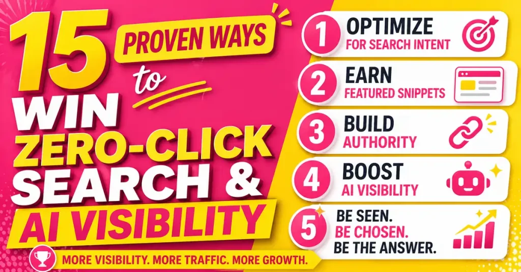 15 Proven Ways to Win Zero-Click Search & AI Visibility
