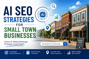 ai seo strategies for small town businesses