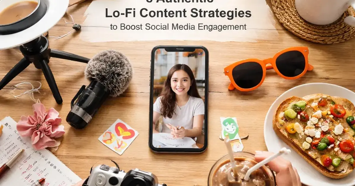 authentic lo-fi content strategies, lo-fi content, social media engagement, authentic content strategies
