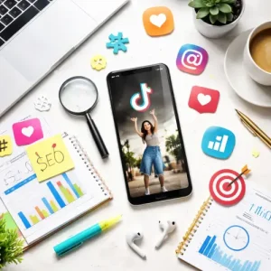 social SEO tips, TikTok SEO tips, rank higher on TikTok fast, TikTok algorithm hacks