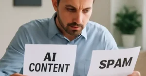 helpful AI content vs spam, helpful AI content, Google helpful content system